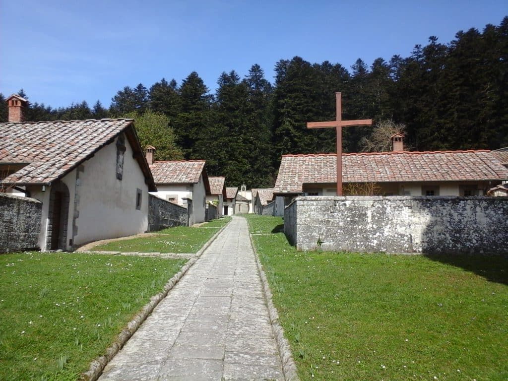 Bewohnte Häuser der Eremiten in Camaldoli