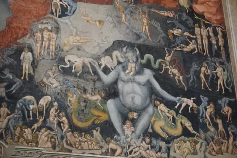 In der Hölle, Fresko von Giotto in der Scrovegni-Kapelle