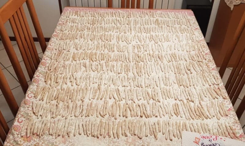 Selbst gemachte Nudeln in Kalabrien