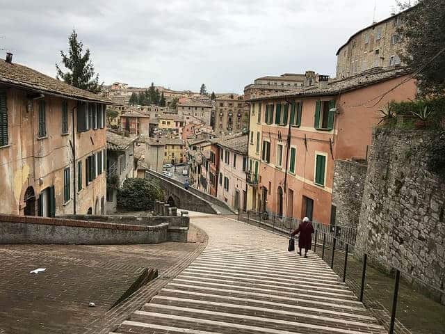 Treppe in Perugia