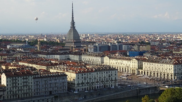 Blick auf Turin mit der Mole Antonelliana