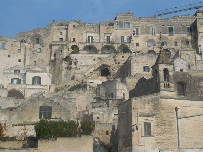 Blick auf die Sassi in Matera