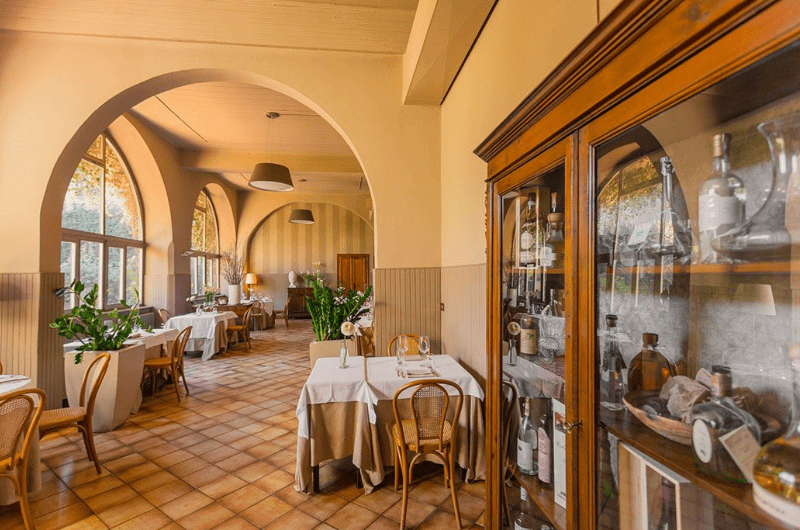 Speisesaal der Antica Osteria La Rampina