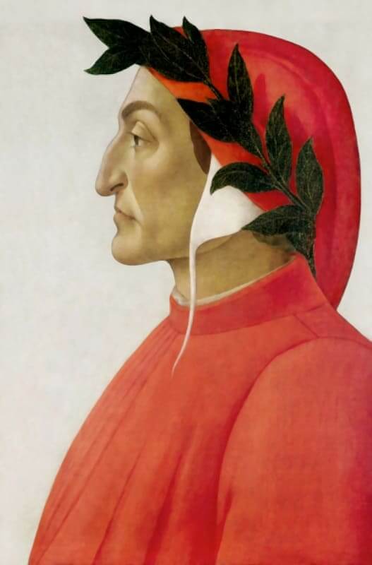 Dante Alighieri, Gemälde von Sandro Botticelli