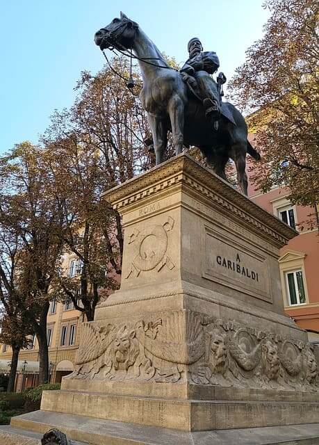 Das Denkmal von Giuseppe Garibaldi 