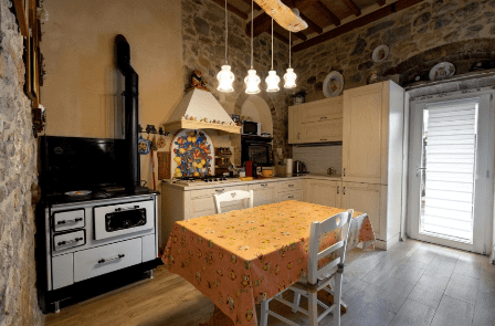Küchenansicht des Ferienhauses La Fabbrichina