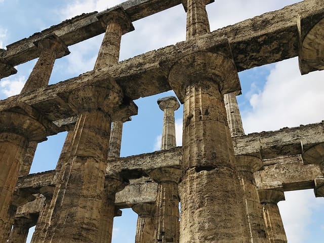 Dorische Tempelreste von Paestum