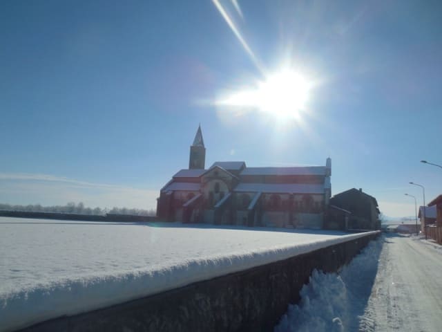 Kloster Staffarda im Winter