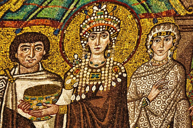 Byzantinische Mosaike in der Basilika San Vitale in Ravenna