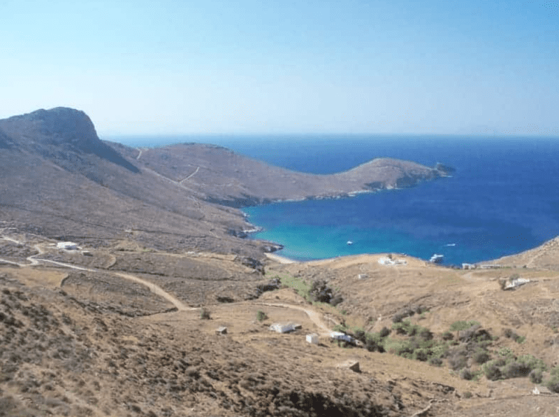 Die Insel Serifos, die im italienischen Gedicht vorkommt