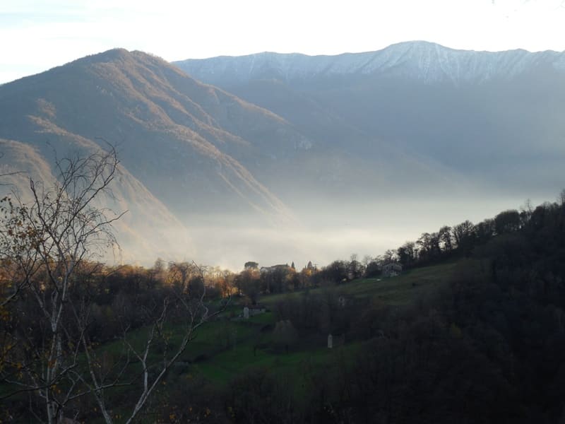 Nebel über dem Lago di Como