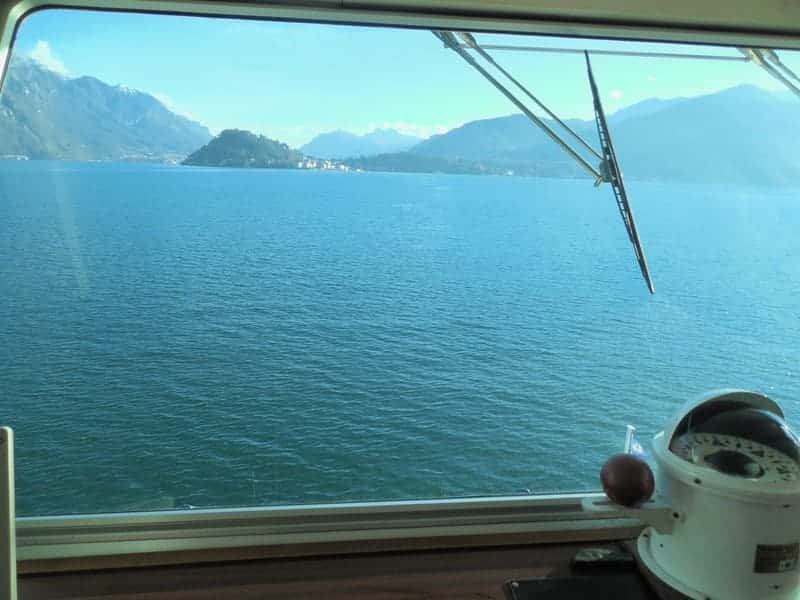 Der Lago di Como vom Kapitänspult aus