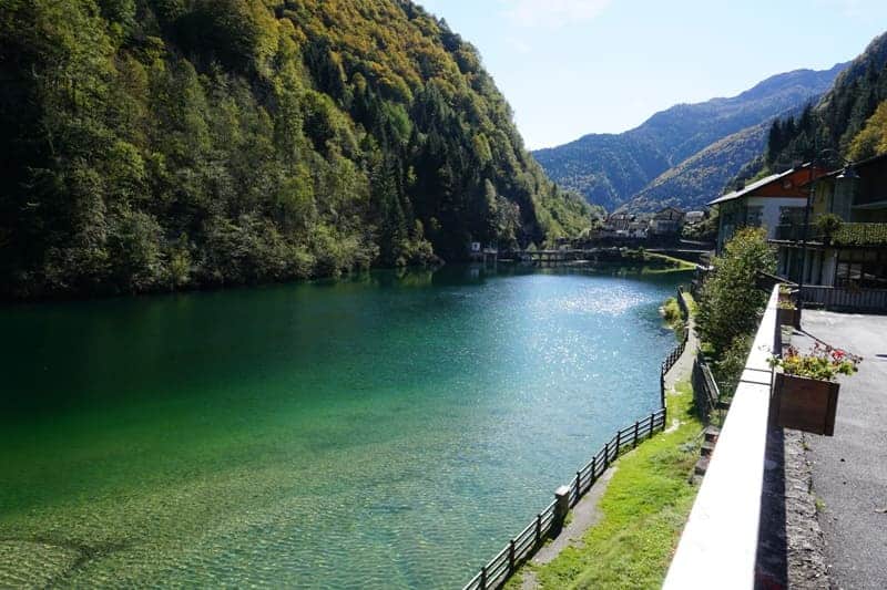 Lago di Rimasco in Rimasco in der Provinz Vercelli