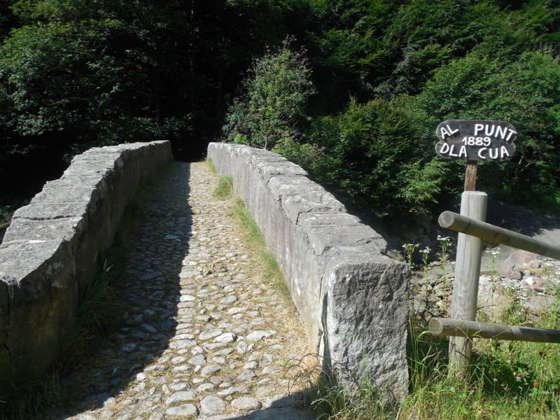 Weg über die alte Ponte della coda