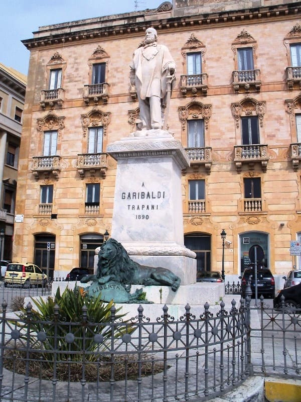 Statue von Garibaldi in Trapani