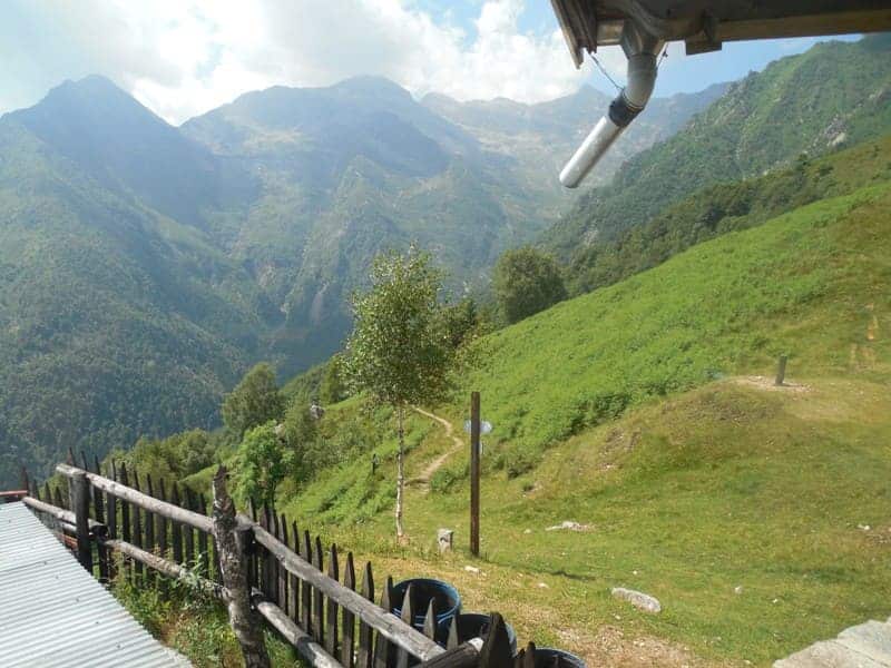 Wanderweg Madonna della Neve, der nach Rosazza führt