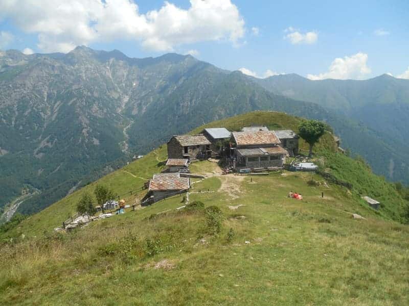 Blick auf Madonna della Neve von der Kapelle aus