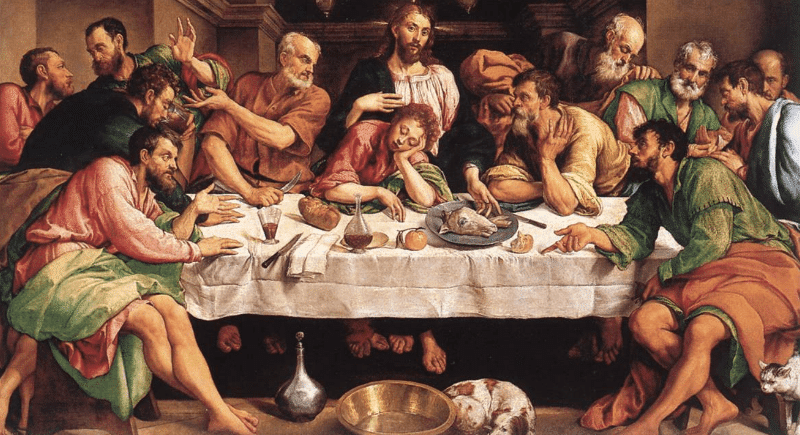 Das letzte Abendmahl von Jacopo Bassano
