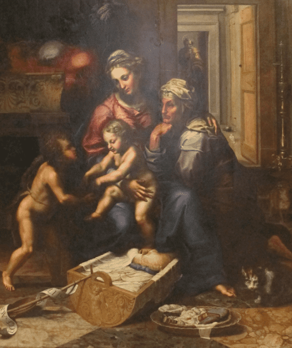"Madonna della gatta" von Giulio Romano