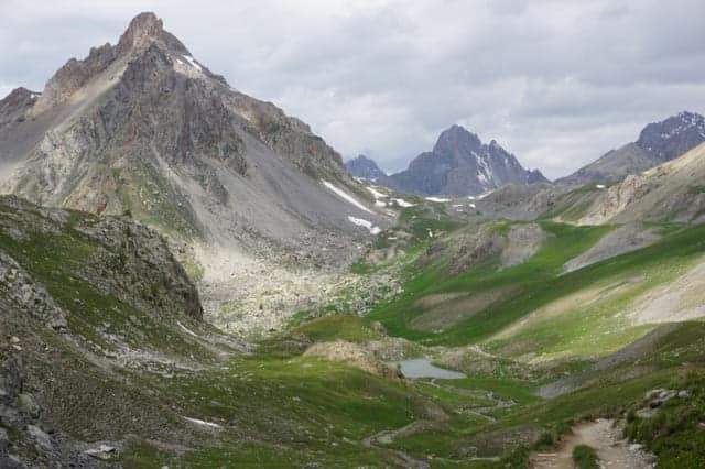 Blick auf den kleinen Oronaye-See