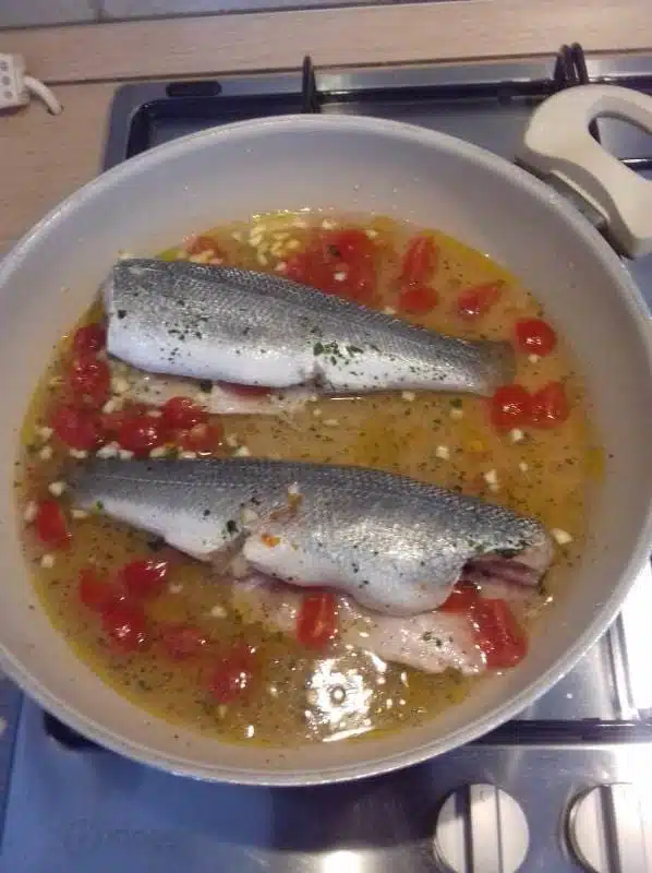 Branzini in padella