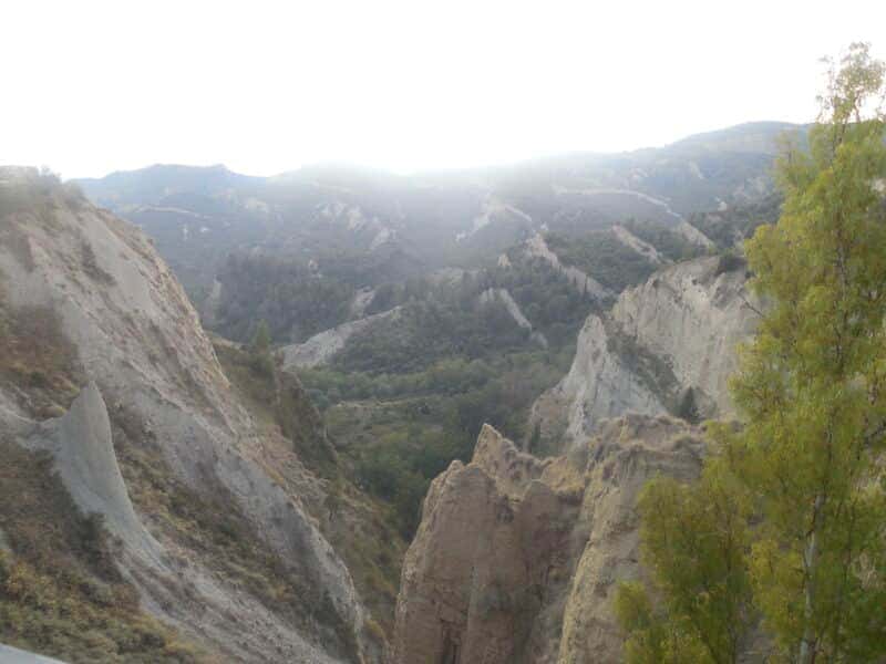 Die zerklüftete Landschaft bei Aliano